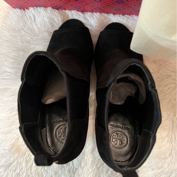 🎉HP🎉 Tory Burch Gemma Open Toe Bootie / Boots - Picture 6 of 9